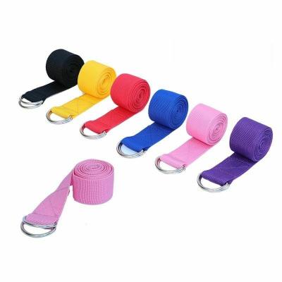 China Hot Selling Durable 6ft Cotton Yoga Stretching Strap For Exercise for sale