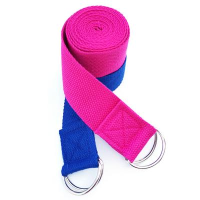 China Durable Wholesale 6ft Cotton Yoga Stretching Strap for sale