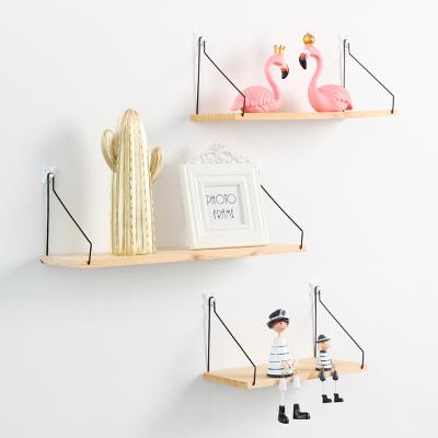 China Nordic Home Living Room Decor Living Room Creative New Arrival Hanging Floating Storage Shelf Wall Mounted Shelf for sale