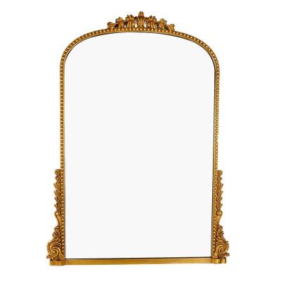 China PU Nordic Home Makeup Vintage Home Decor Hotel Houseware New Arrival Style Wall Mirror Shower Room Decorative Mirror for sale