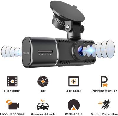 China Car Night Vision Sensor Dual Camera Parking Dash Full HD Camera Front Dash Cam and Rear Car Black Box Dash Cam for sale