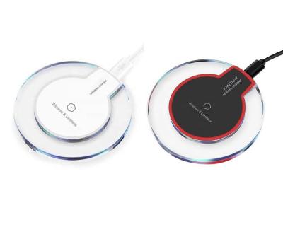 China Tablet MP3 GPS Crystal Qi Wireless Charger Universal Mobile Phone With Portable Mobile Phone Charger Fast Charging Wireless Adapter for sale