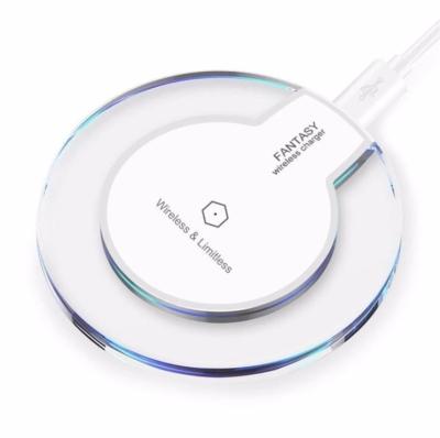 China Mobile Phone Tablet MP3 GPS Phone Wireless Charger Stand with LED Light Compatible All Qi Technology Mobile Phone Wireless Charger for sale