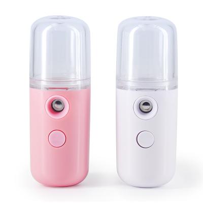 China 2020 Beauty Skin Care Bottle Portable Nano Products Lighting Electric Spray For Facial Mist Sprayer Skin Machine for sale