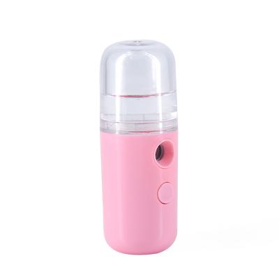 China Factory Wholesale Electronic Lighting Mini Water Mist Bottle 30ml Portable Nano Mist Sprayer For Facial Body for sale