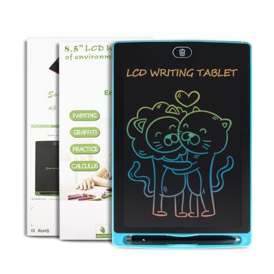 China Self Adhesive Electronic Digital Drawing Board Colorful Pad 8.5 Inch Erasable LCD Writing Tablet for sale