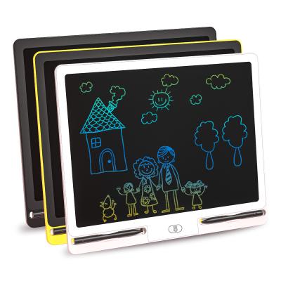 China 2021 Newest 16 Inch Erasable Multicolor Drawing LCD Display Education Self-adhesive Electronic Writing Tablet Doodle Pad For Kids for sale