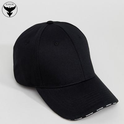 China Guangzhou COMMON Mermaid Promotion Sandwich Printing Black Cotton 6 Panel Sports Baseball Cap Hat No Logo No for sale