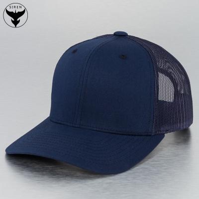 China White COMMON Mesh Navy Caps Trucker Straight Wholesale Customized for sale