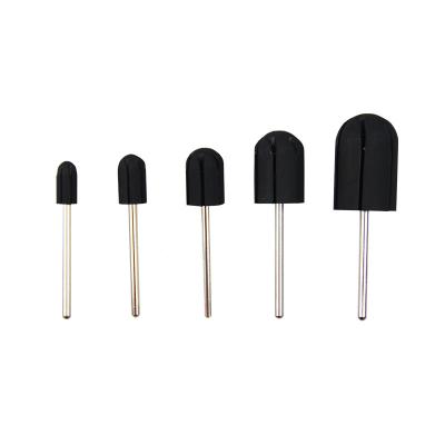 China Professional Manicure Pedicure 10MM X 15MM Rubber Nail Cap Band Chuck Nail Sanding Sanding Drill Bit For Pedicure Callus Remove for sale