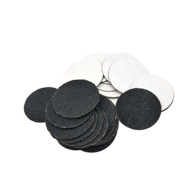 China Art Professional Round Sandpaper Nail Polishing Disc Replaceable Nail Sanding Paper 35mm For Nail Pedicure Disc Holder Mandrel for sale