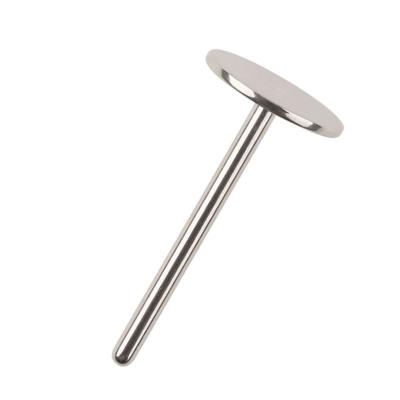 China Professional High Quality Replaceable 15mm Pedicure Disc Holder Stainless Steel Mandrel Sanding Nail Drills Accessories for sale