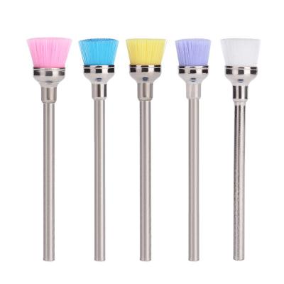 China Professional Manicure Pedicure Nail Art Dust Brush Cleaning Tools Nail Polishing Brush Drill Bit Brush for sale