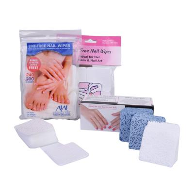 China Professional Manufacture Lint Free And Water Absorption Cheap No Fiber Cloths For Nail Polish Solvent Pads Nail Lint Free Cloths for sale