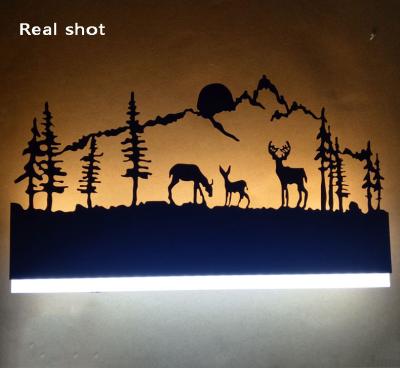 China Modern Creative Acrylic Modern LED Wall Lamp Wall Light For Living Room Bedside Room for sale