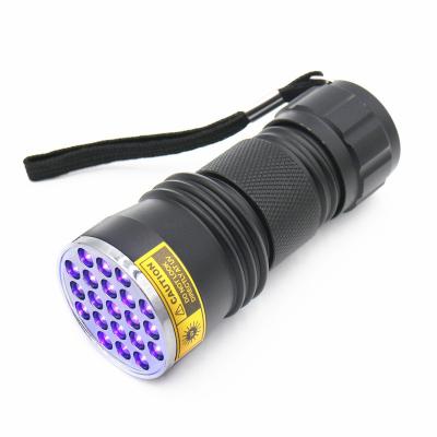 China Outdoor Activity 21LED UV LED Light Banknote Flashlight Tactical Torch Lamp for sale