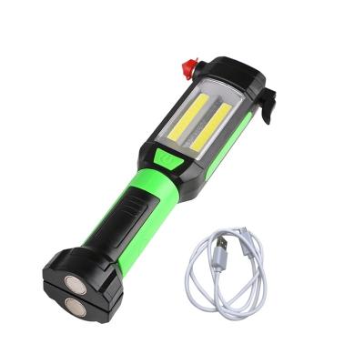 China Outdoor Activity Magnetic Car Repairing COB LED Flashlight Working Light Torch USB Charging Portable Lamp for sale