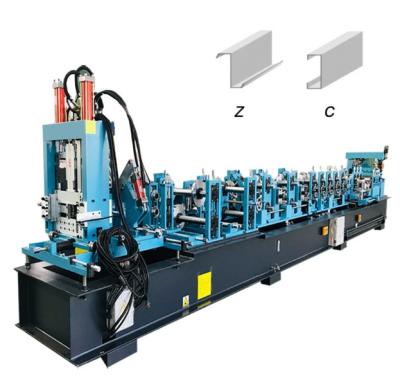 China O rolo automatizado do Purlin da CZ que formam o parafuso prisioneiro da máquina e a trilha laminam 5.5kw anterior à venda