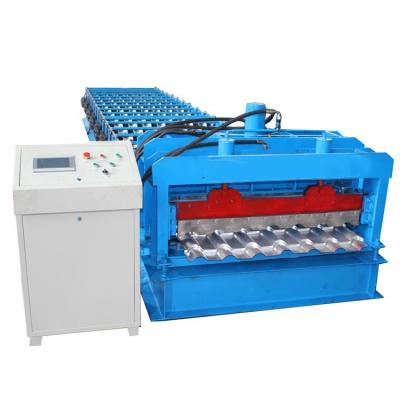 China 45 Material de rolos de aço Metal Roof Tile Making Machine Sistema de controlo Plc frio à venda