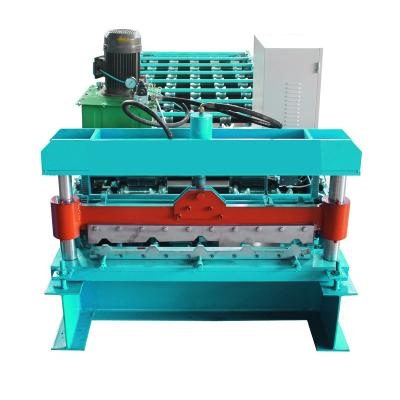 China Newest Type Popular Automatic Galvanized Aluminium Colored Steel Profile Metal Roofing Sheet Making Machine for sale