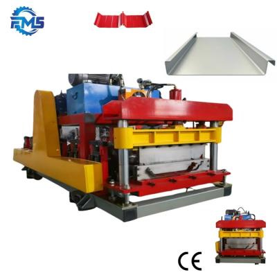 China Portable S Kr18 Steel Roofing Roll Forming Making Machine self lock roofing machine snap lock standing seam machine en venta