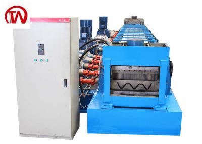 China 2024 11kw 5.5kw GI Highway Guardrail Roll Forming Machine Cr12Mov Schneidemesser Material zu verkaufen