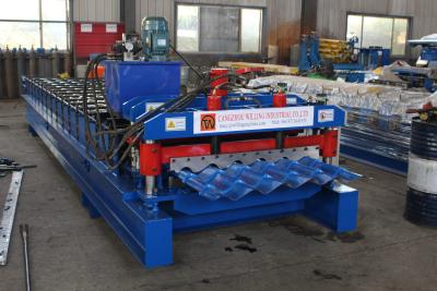 China 0.3mm 20m/Min Glazed Tile Roll Forming Machine voor Bouwmateriaal Te koop