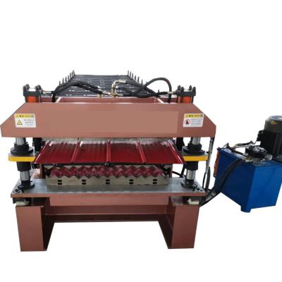 China Plc 0.80mm Dubbel Laagbroodje die Machine 15m/Min For Ppgi Panel Roof vormen Te koop