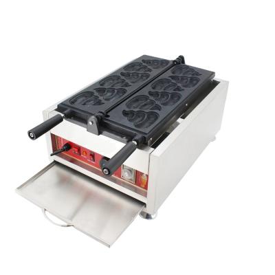 China Factory Price Non-Stick Cooking Outdoor Snack Machines Poop Shape Waffle Machine Waffle Maker With CE for sale