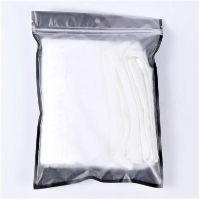 China Barrier One Side Clear Zip Lock Custom Plastic Bags For Clothes for sale