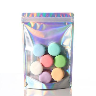 China Recyclable Custom Printed Smell Proof Holographic Plastic Packaging Mylar Hologram Ziplock Bags for sale