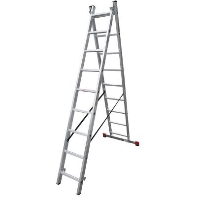 China Folding Ladders Spot Type A Ladder Household Engineering Aluminum Alloy Ladder Stable Balance Double Bar Herringbone Ladder for sale