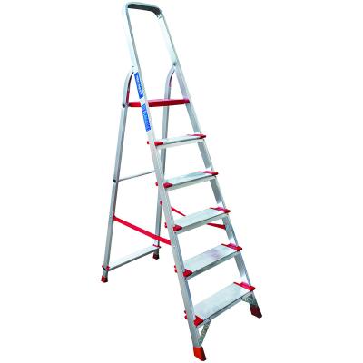 China Wholesale Border Folding Ladder Folding Aluminum Alloy Stepping Ladders Household Staircase Indoor Decoration Portable Handrail And Ladd for sale