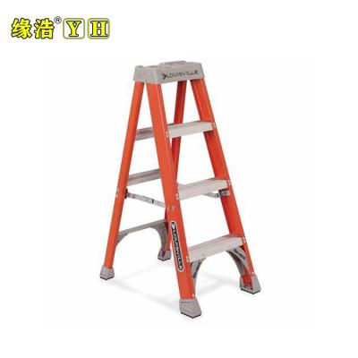 China Insulation Aluminum Material Folding Ladders Fiberglass Ladder Stair Step for sale