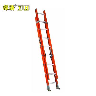 China Folding Ladders Yellow&RED Fiberglass Ladder / Single Side Fiberglass Ladder for sale