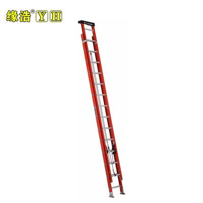 China Folding Ladders Fiberglass Rope Extension Ladder for sale