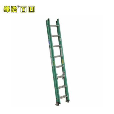 China Collapsible Ladders Household 16 Steps Telescopic Ladder With Railing for sale