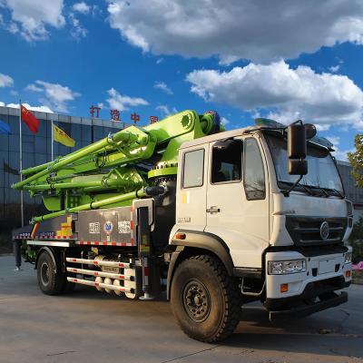 China High quality diesel machinery repair shops drive concrete pump truck mounted concrete pump truck for sale