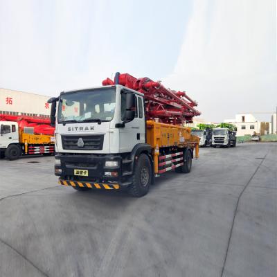 China Factory 190ml/r Oil Pump Displacement 8MPa 23times 120 Cubic Meters Per Hour Delivery Concrete Pump Truck for sale