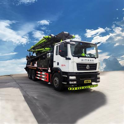 China Machinery repair shops 22.6 tons 38m 33m radius fabric truck-mounted concrete pump pump truck for sale