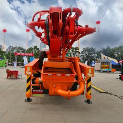 China Factory Truck Concrete Machinery 33M Concrete Pump Concrete Mixer With Pump Sales In Africa for sale