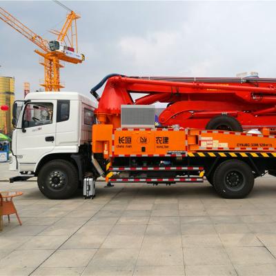 China Construction Site Construction Concrete Pump Truck / Retractable Big And Small Building Material Pump for sale