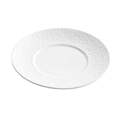 China Wholesale Viable Simple White Nordic Round Restaurant Porcelain Ceramic Dinner Dishes for sale