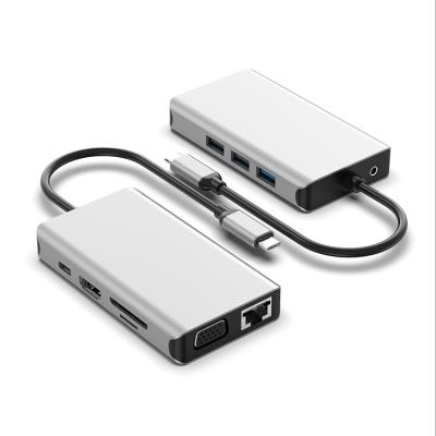 China High Quality Multifunctional Laptop OEM 3 in 1 Left USB USB3.0 Type C Hub for Macbook Pro for sale