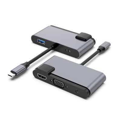 China Mobile Phone Types / Computer OEM High Quality Multifunctional Port 5 In 1 USB 3.0 HDMI VGA Data Transmission Fast DP Usb Type C Hub For PC for sale