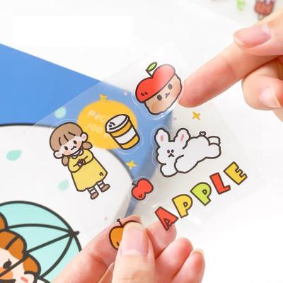 China INS 100 Pieces Lovely Cute Cute Cartoon Anime Waterproof Adhesive Stickers CHOOSE Hot PVC Cup Girl Label Sheet for sale