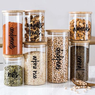 China 168 PCS Oil Proof Sticker Kitchen Food Seasoning Spice Mason Jars Labels Water Resistant Decorative Stickers for sale