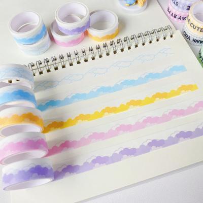 China Korean Cute DIY Style Cloud Landscape WASHI MASKING Ribbon For Scrapbook Decoration for sale