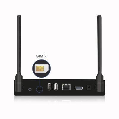 China 4K Tripsky supports 4G SIM card smart TV box supports RTC MCU supports horizontal and vertical screen rotation 4G LTE TV box for sale