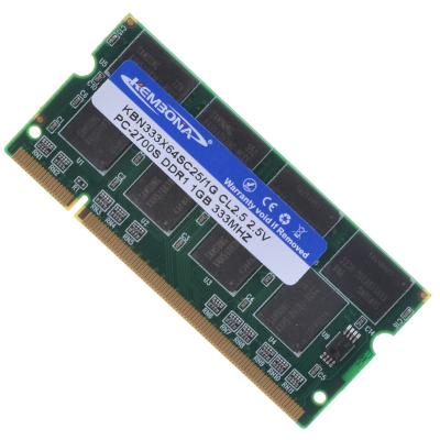 China LAPTOP compatible to all motherboard DDR1 DDR1 memory RAM 333MHZ 400MHZ 1GB for sale